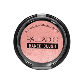 Palladio Baked Blush, Highly Pigmented Shimmery Formula, Easy to Blend and Highly Buildable, Apply Dry for a Natural Glow or Wet for a Dramatic Luminous Look, Long Lasting for All day Wear, Rosey