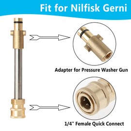 AcbbMNS Adapter for Pressure Washer Gun, to 1/4'' Quick Connect Fitting, Fits for Nilfisk Gerni (#S3)