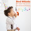 Niuhong 20 Pieces Bird Whistles Water Fillable Funny Bird Whistle