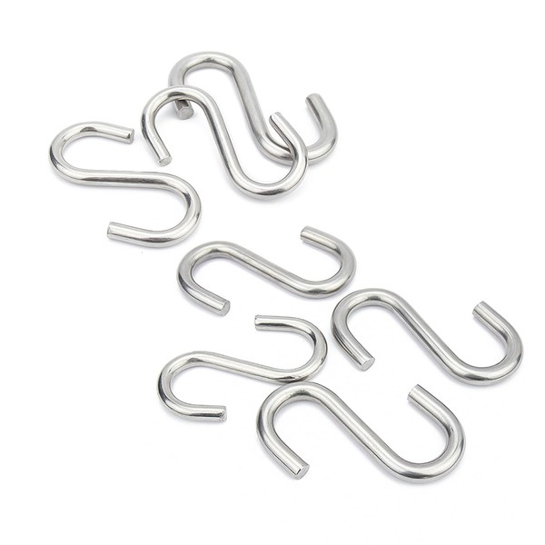 Cobenga 50 Pcs Heavy Duty S Hooks for Hanging, 304
