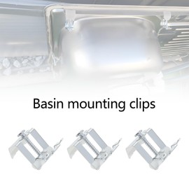 ECSiNG 10Pcs Kitchen Sink Clips Kitchen Sink Fixing Clips Brackets Sink Mounting Clips for Laundry Room Kitchen Sink Shower Room