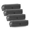 (4-Pack) Large Black Outdoor Extension Cord Plug Protector for AWG12/14/16