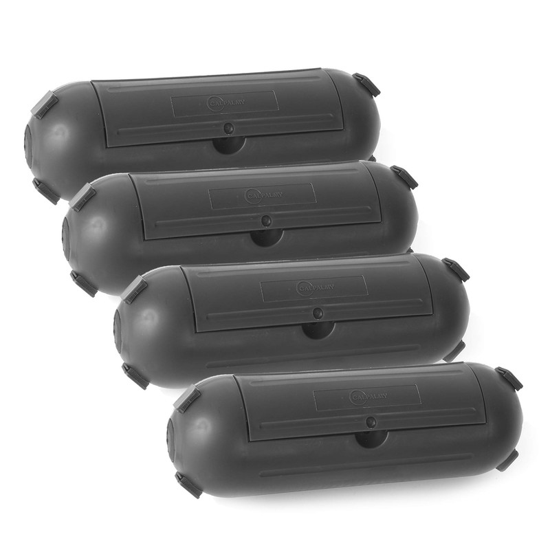(4-Pack) Large Black Outdoor Extension Cord Plug Protector for AWG12/14/16