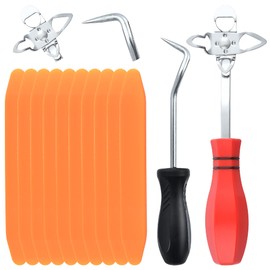 Worldity Kit de herramientas de instalación de parabrisas de 12 piezas, 10 herramientas de ajuste de palo, 1 herramienta de instalación de parabrisas offset, 1 extractor de pasador para instalar juntas de parabrisas