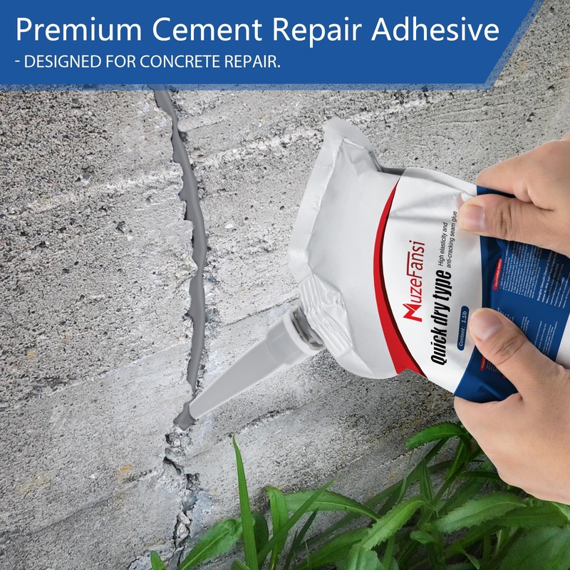 Concrete Crack Sealant, Premium Concrete Crack Filler, Weather-Resistant Caulking Glue,Quick-Drying