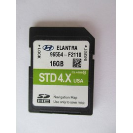 F2110 2016 2017 HYUNDAI Elantra Navigation MAP Sd Card,GPS Update, U.S.A OEM Part # 96554-F2110 16GB