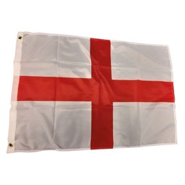NWFlags Outdoor Heavy England St George Flag 3ft x 2ft 110d Knitted Polyester Suitable for Flagpoles