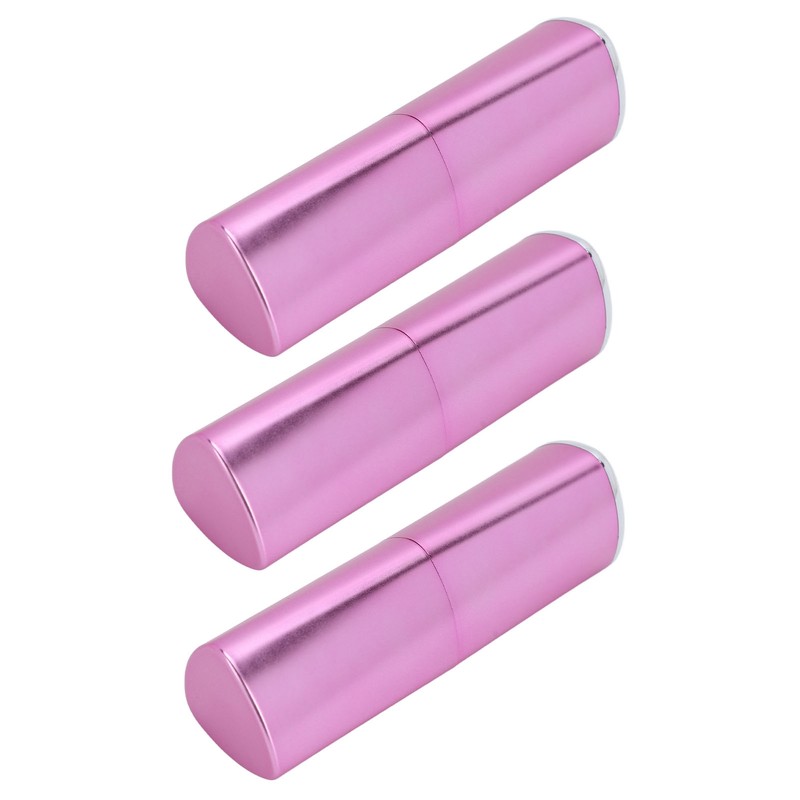 3pcs Empty Lipstick Tubes Trilateral Shaped DIY Lip Balm Container