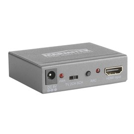 HDMI Extractor Converter - Marmitek Connect AE14 - HDMI Converter - 4K Audio Extractor - ARC - Audio Signal from HDMI Cable - Audio Return Channel Use on Audio System without ARC, Anthracite