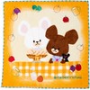 Marushin 4335016600 Mini Towel, Bear's School, Sweat, Jackie, Cute, Orange,
