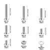 Pack of 160 M6 Screws Set, Countersunk Screws Nuts Set,