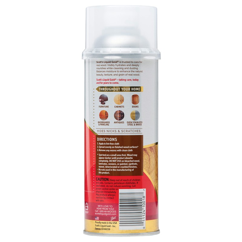 Scott's Liquid Gold 14 oz. Wood Cleaner, 14oz, LiquidCan, Multicolor