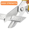 2PCS Scissors All Purpose, Tin Snips for Cutting Metal Sheet,