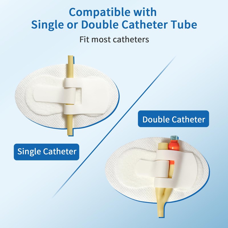 10 pcs Foley Catheter Stabilization Devices,Sterile Individually Packaged,Self-High Adhesive Catheter