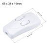 uxcell Inline Cord Switch AC 250V 1A Duplex On-Off Feed-Through