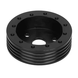 Adaptador de Volante Grant, Adaptador de Volante, Volantes Automotrices, Espaciador de Cubo de Volante de Aluminio de 1 Pulgada para Ruedas de 5 6 Orificios a Adaptador de 3 (Negro)
