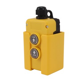 Dump Trailer Remote Control, 12V DC 4 Wire 3 Wire Up and Down Control Switch for Crane Lifting Platform, Magnetic Back Wall Mount Remote Control Button for Tipping Trailers