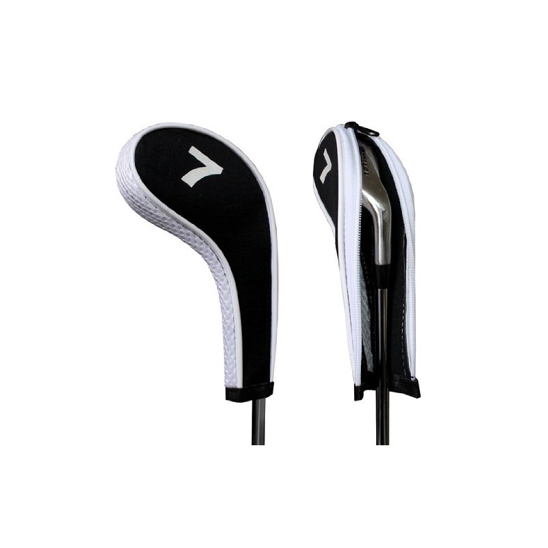 Andux Count Print Golf Iron Covers with Zipper Long Neck