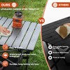 Opliy Portable Folding Camping Table for 4-6 Persons Aluminum Collapsible