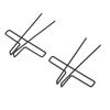 10pcs Book Page Clip Electroplated Stainless Steel Piano Sheet Book