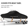 Boat Cover 14-16 ft, Waterproof 900D Heavy Duty Boat Cover,