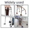 2Pcs Universal Walker Glide Skis With Heavy Duty Rubber Ferrules