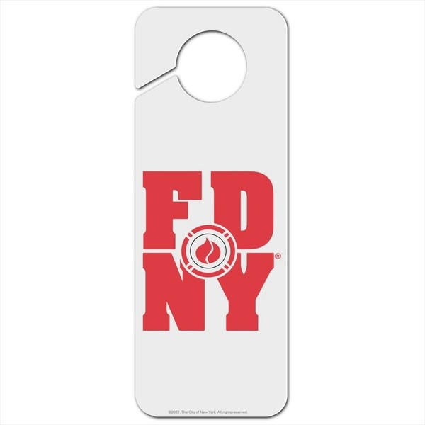 GRAPHICS & MORE FDNY Stacked Plastic Door Knob Hanger Sign