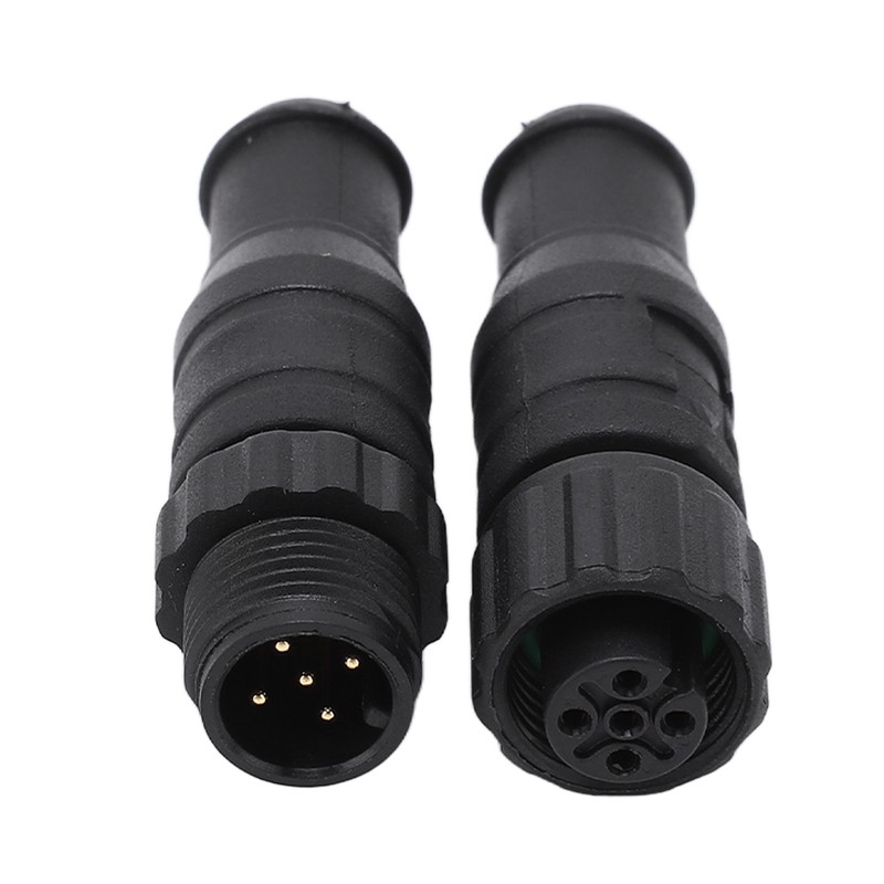 2PCS Marine for NMEA 2000 Terminators M12 Male Female 5