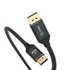 FIBBR Certified DisplayPort 1.4 Cable 6ft/2M, SuperSpeed DP 1.4 Cable