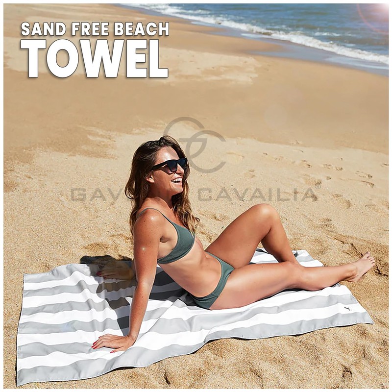 GC GAVENO CAVAILIA Microfiber Beach Towel Large - Super Absorbent