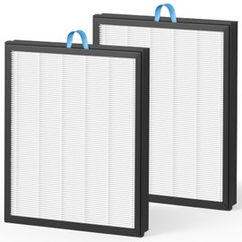 Fil-fresh Vital 100S Replacement Filter, Compatible with LEVOIT Vital 100S Air Purifier, 3-in-1 H13 True HEPA & Activated Carbon, Replace Vital 100S-RF, White, 2-Pack