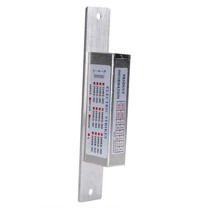 Electric Strike Door Lock, DC12V Narrow-Type Access Lock for Access