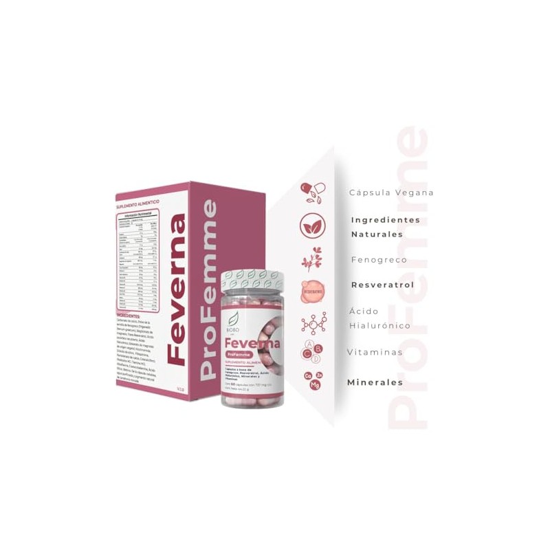 ProFemme Feverna, Biobo Labs, 60 cápsulas