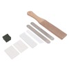Leather Stropping Kit Complete Tools Double Sided Leather Paddle Honing