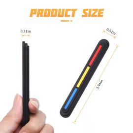 AICEL 6 PCS Car Door Edge Guards, Auto Anti-Scratch Side Door Edge Protector, Anti-Collision Self-Adhesive Trim Sticker, Universal Exterior Accessories for Cars, Trucks, SUVs (Red/Yellow/Blue)