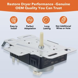 Lovgedr W10745655 W10436308 Dryer Timer Replacement, Genuine OEM Quality, Replaces WPW10745655, W10857612, AP6003908, PS11731366, Fits Whirlpool, Maytag, Amana, Admiral, Roper Dryers, 2-Year Warranty