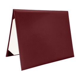Tnghui Smooth Diploma Certificate Cover 8 1/2" x 11" Maroon