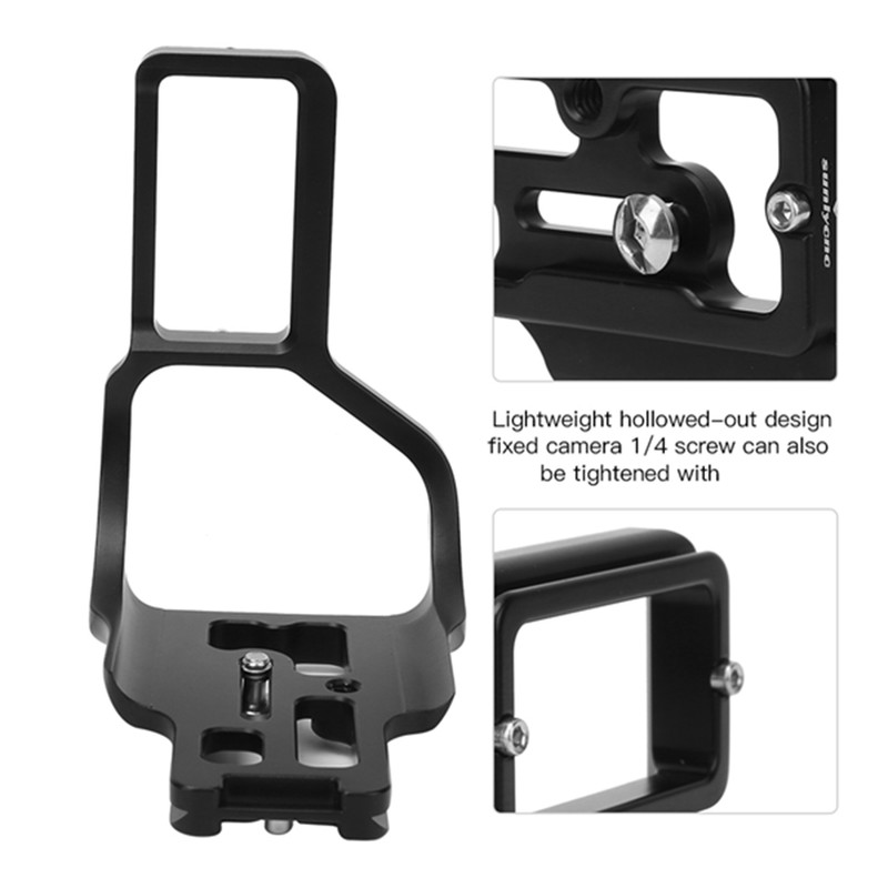 Aluminium Alloy Vertical L shape Bracket Quick Release Plate Holder