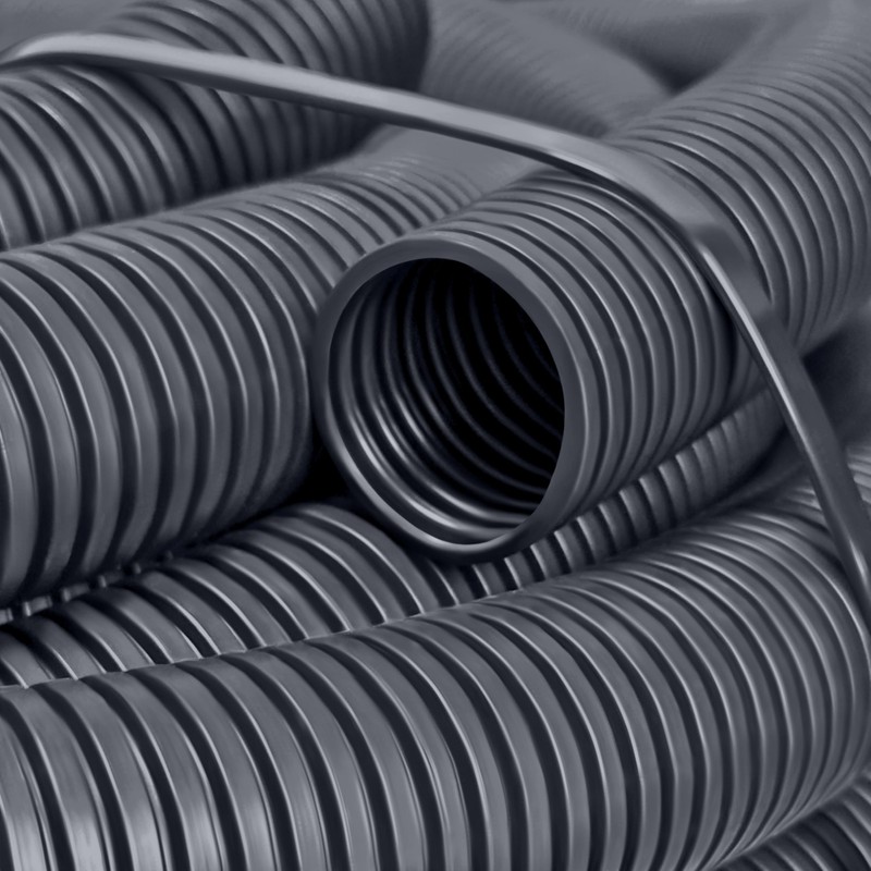 ISOLATECH Corrugated Pipe Unslotted ID Diameter 20 mm AD Diameter