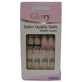 Glory Salon Quality Nails Modest Luxury 24 Nails 12 Sizes With 2g Glue
