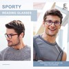 EASY READ 2 Pairs Sporty Style Reading Glasses for Men，Rectangular