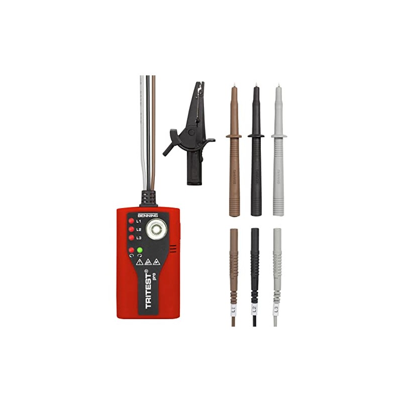 Benning 020052"Tritest pro" Multitester, Red/Black