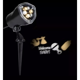 Gemmy Industries LightShow 11.81in. 1-Light Projection-Whi