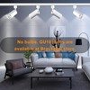 Bravsekai White GU10 LED Track Lighting Kit, GU10 Track Light