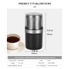 Electric Coffee Grinder 3.5 oz Capacity, Adjustable Herb & Spice