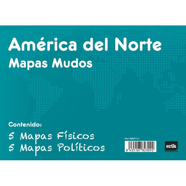 Grupo Erik Editores - Pack of 10 World Maps, 32.4