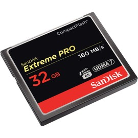 Sandisk 32GB Extreme Pro CF 32GB CompactFlash - Flash Memory (32GB, CompactFlash, 160MB/s, Black)