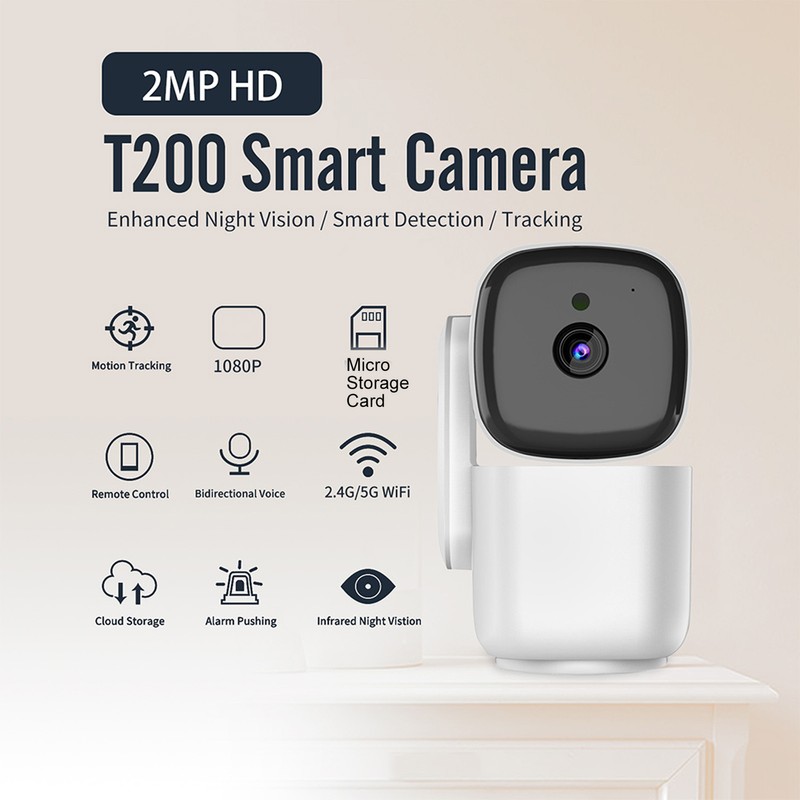 WiFi Security Camera 1080p Night Vision Auto Tracking 2 Way