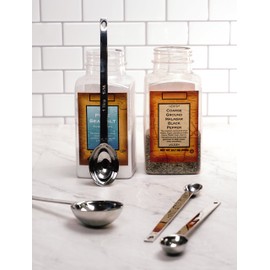 RSVP International Measuring Spoons, Long, Stainless Steel