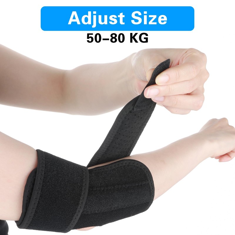 WY LIGHTING LEVEL Elbow Compression Sleeve with Removable Strap for